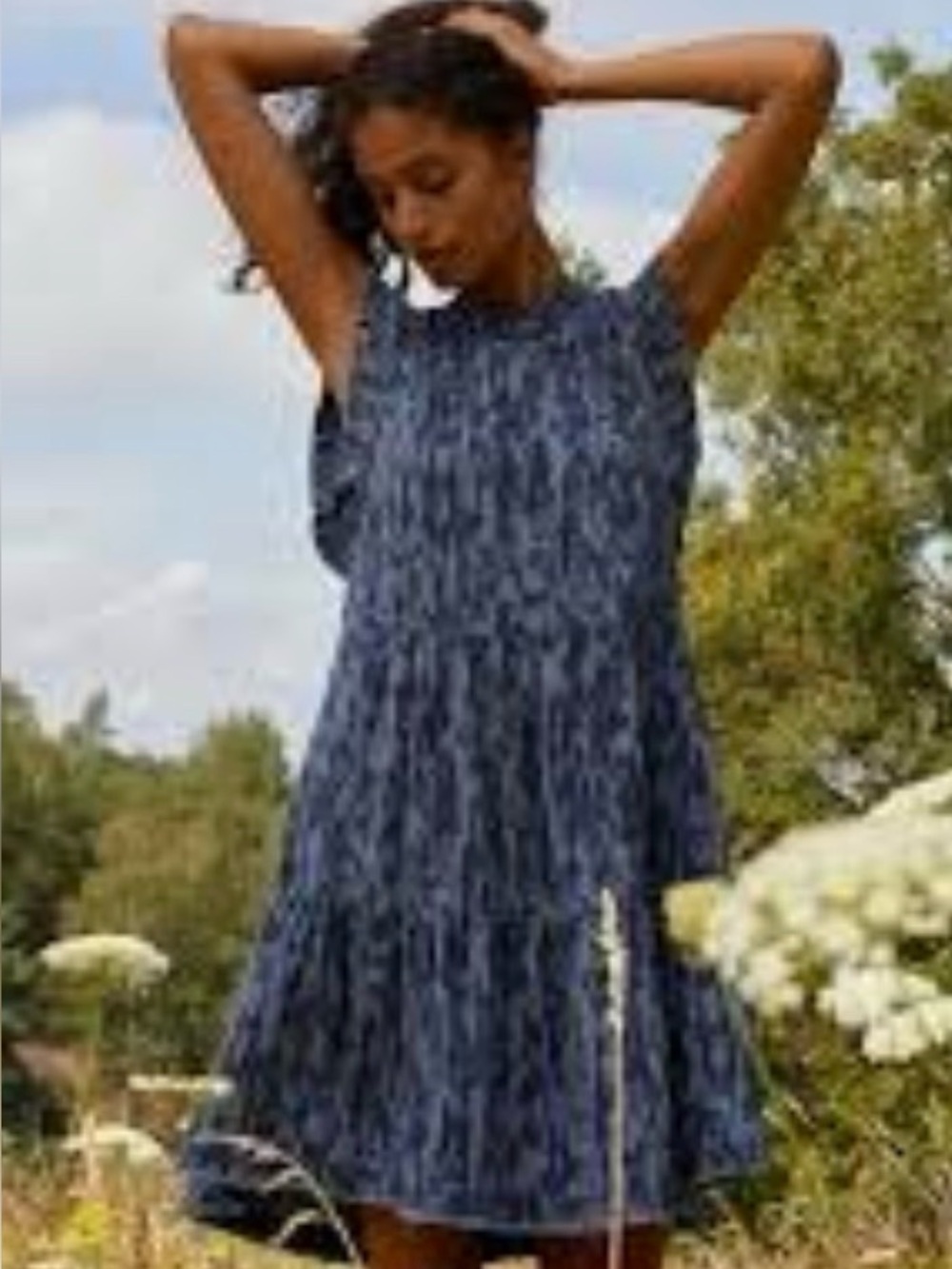 Anthropologie  Jenee Tiered Mini Dress